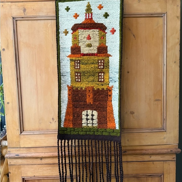 Vintage hand woven wall hanging - Picture 3 of 10